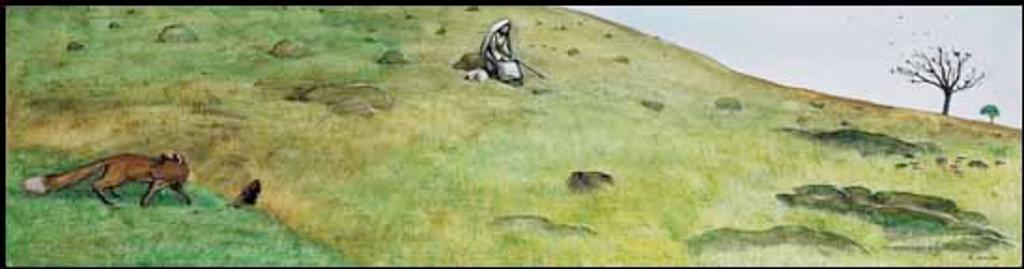 William Kurelek (1927-1977) - Foxes Have Holes