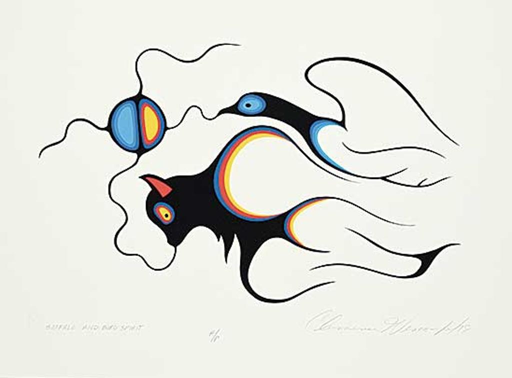 Clemence Wescoupe (1951-2018) - Buffalo and Bird Spirit #A/P