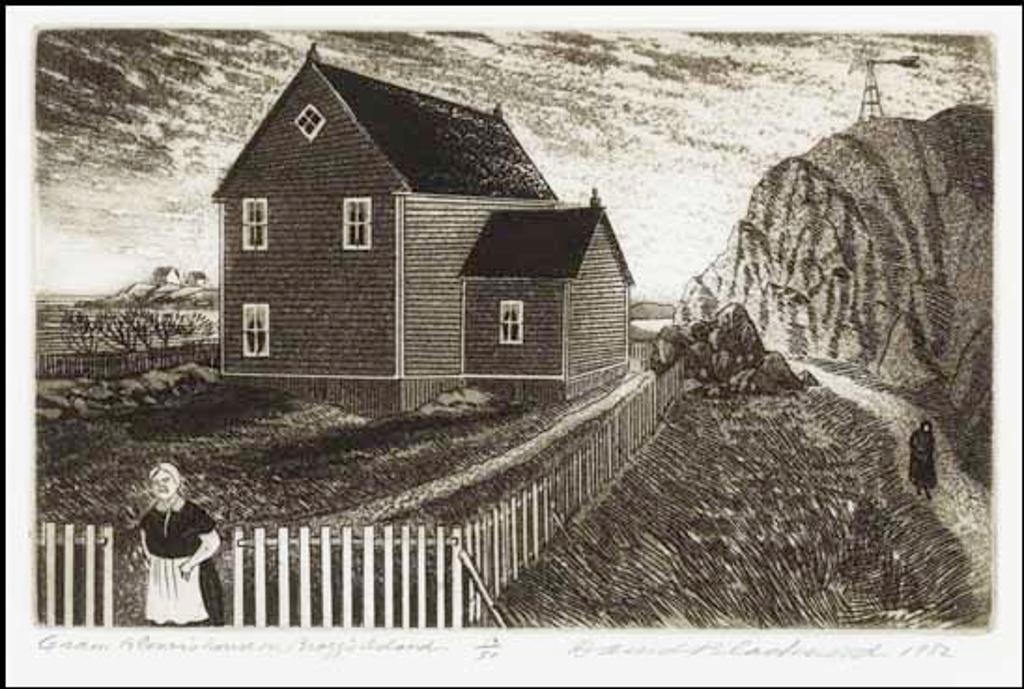 David Lloyd Blackwood (1941-2022) - Gram Glover's House on Bragg's Island