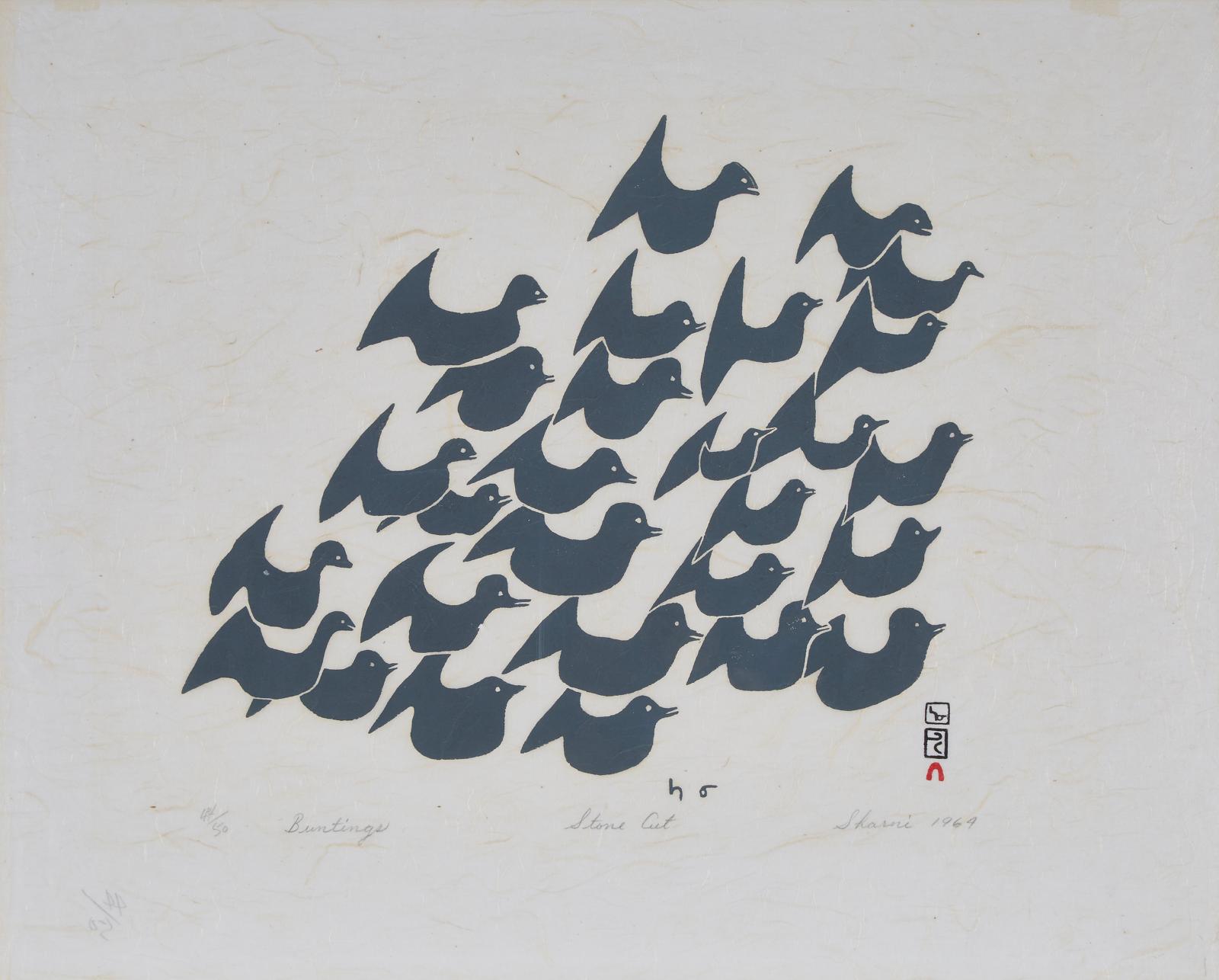 Sharni Pootoogook (1922-2003) - Buntings