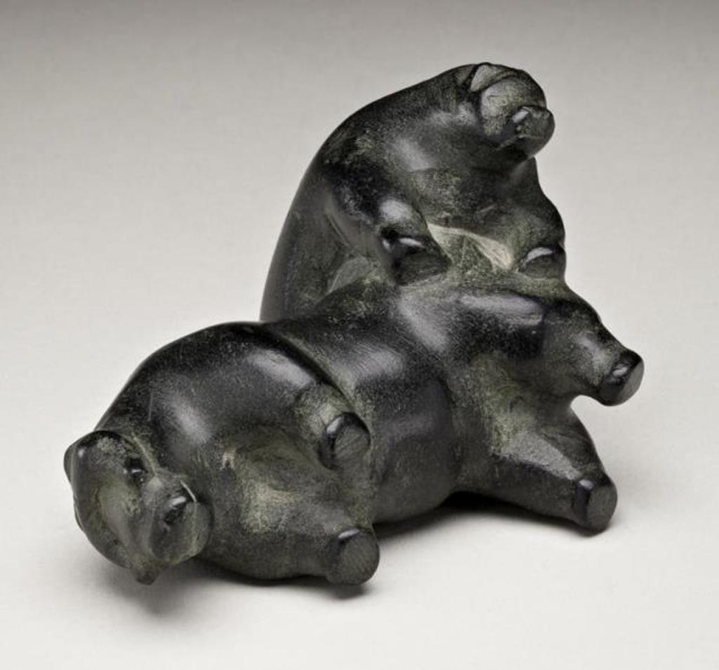 David Ekoota Ikutaaq (1929-1984) - Bear and Muskox