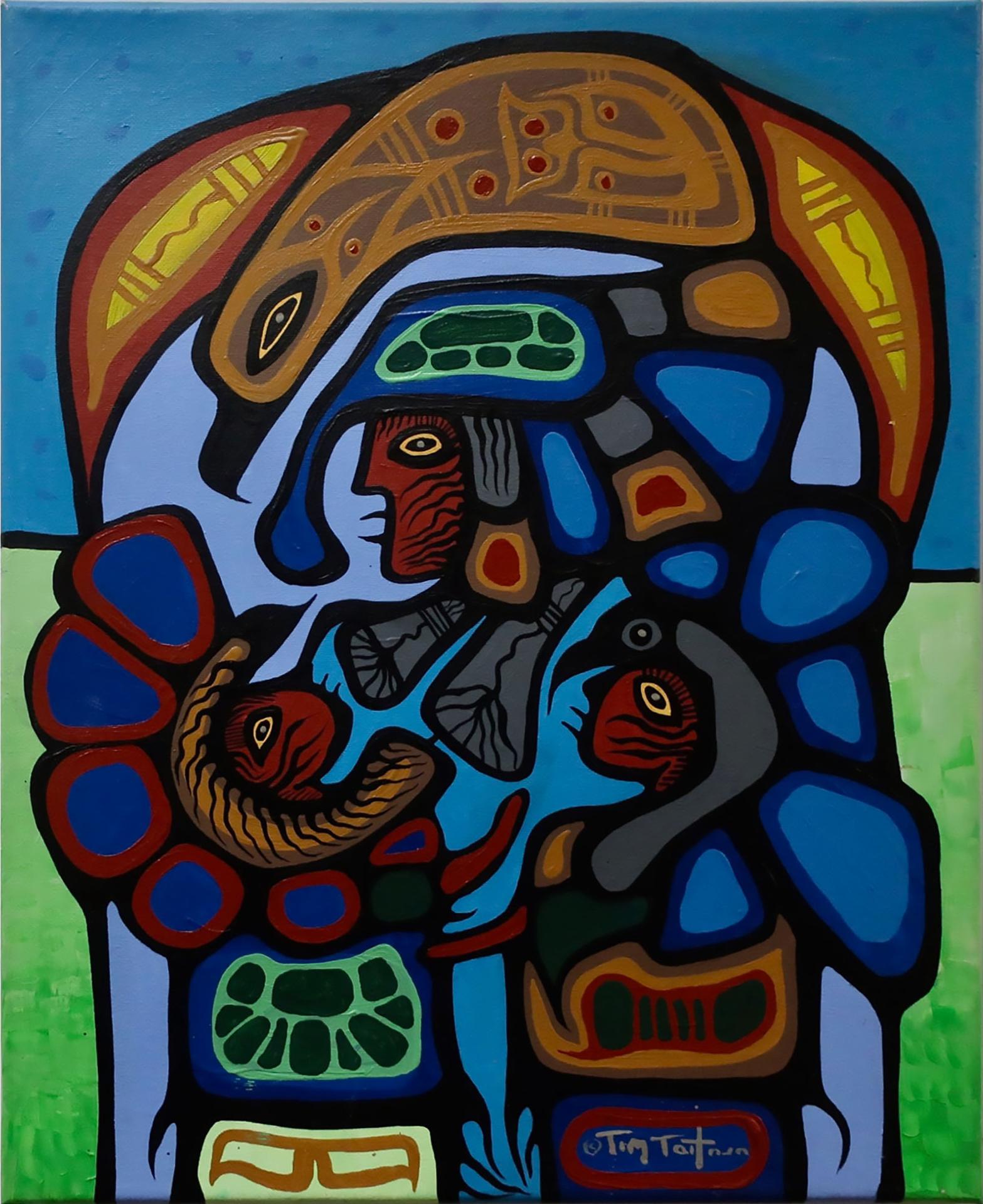 Tim Tait (1970) - Untitled (Family With Eagle)