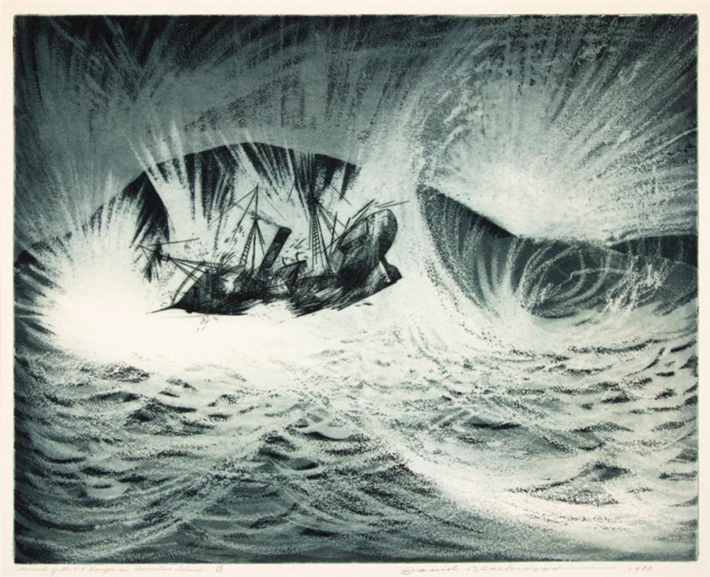 David Lloyd Blackwood (1941-2022) - Wreck of the S.S. Ranger on Baccalieu Island (Lost Party Series)