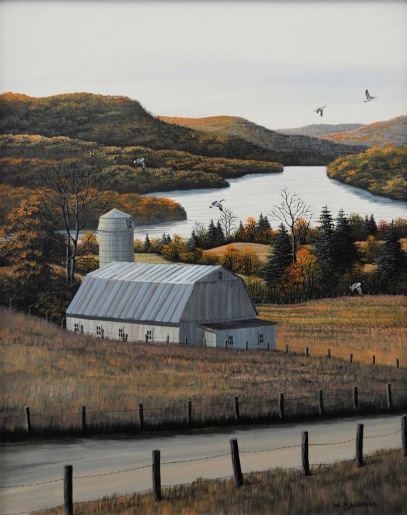 William (Bill) J. Saunders (1948) - Barn on the Lake