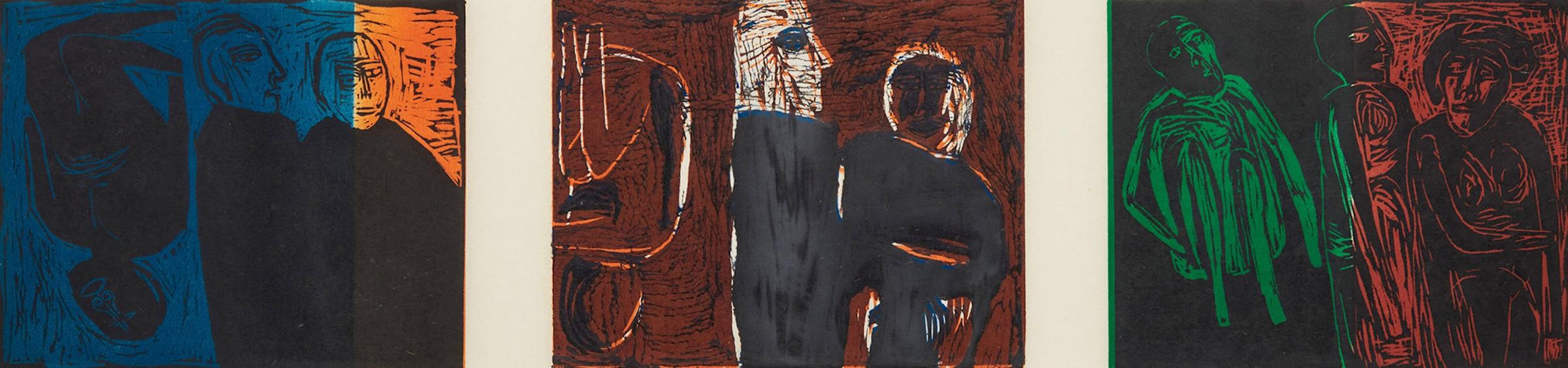 Betty Roodish Goodwin (1923-2008) - Untitled triptych