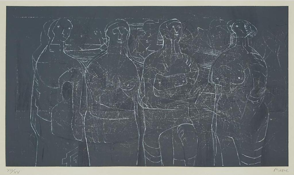 Henry Spencer Moore (1898-1986) - Four Standing Women, 1974-75 [cramer, 336]