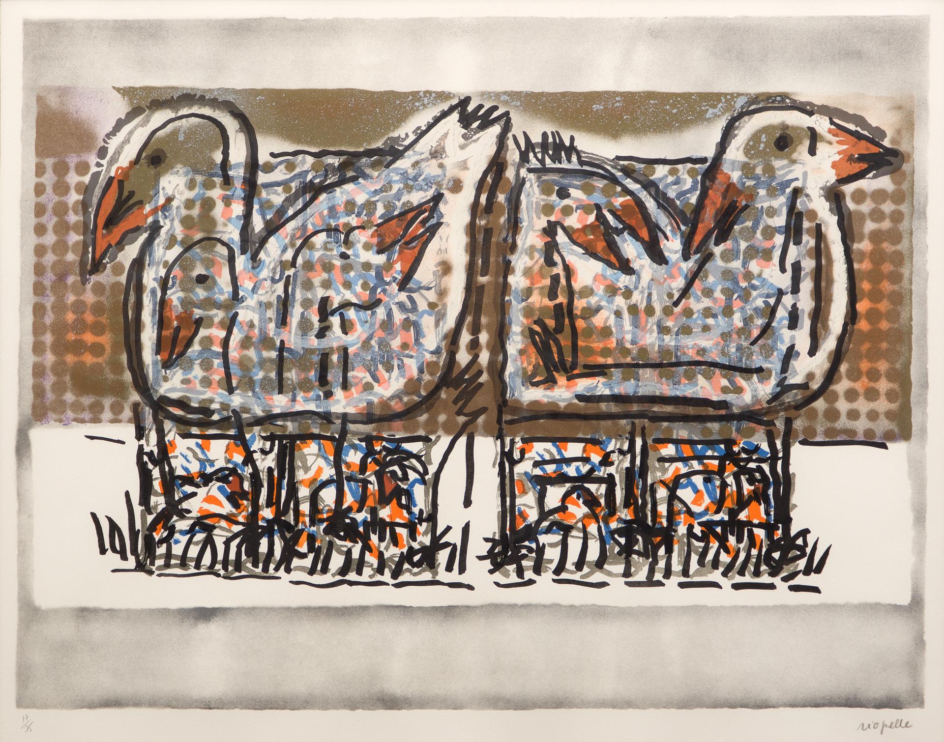 Jean-Paul Riopelle (1923-2002) - Tête bêche, 1983