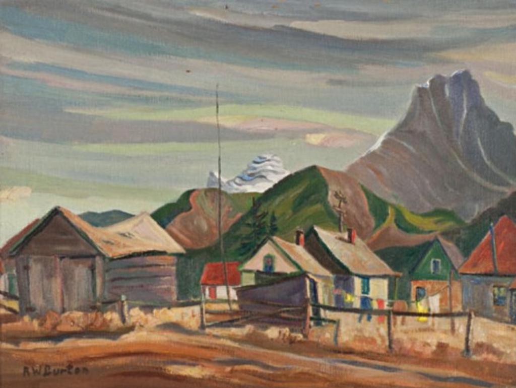 Ralph Wallace Burton (1905-1983) - View of the Three Sisters, Canmore, AB