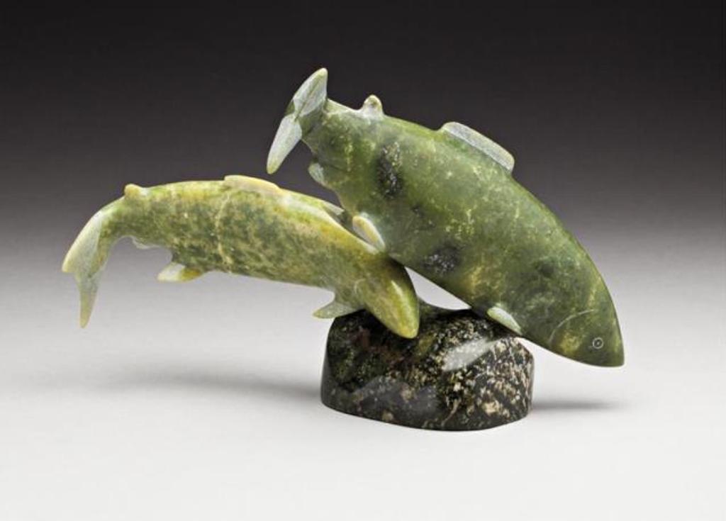 Egesiak Simeonie (1946-2007) - Two Swimming Char, ca. 1990