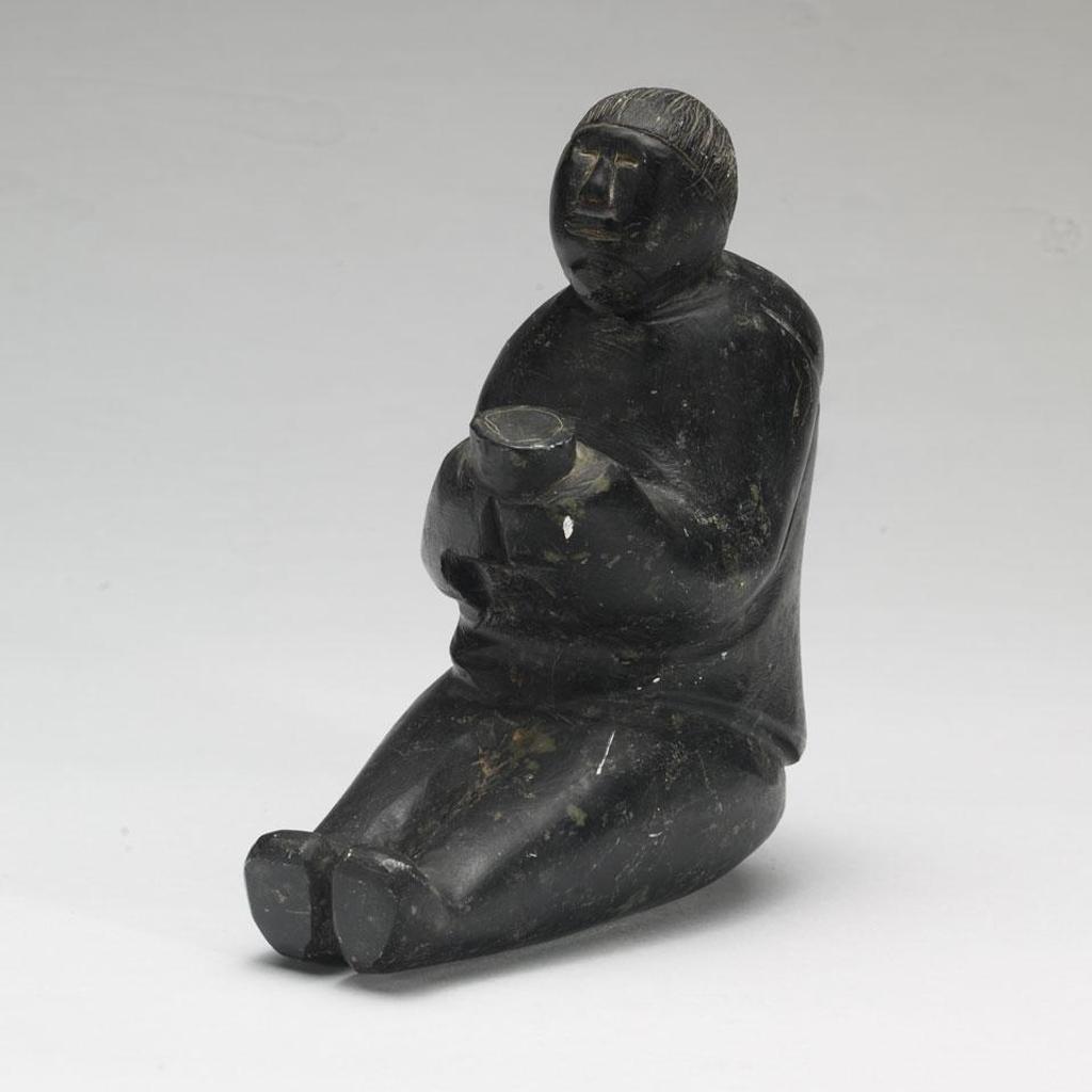 David Ekoota Ikutaaq (1929-1984) - Man Holding Bowl