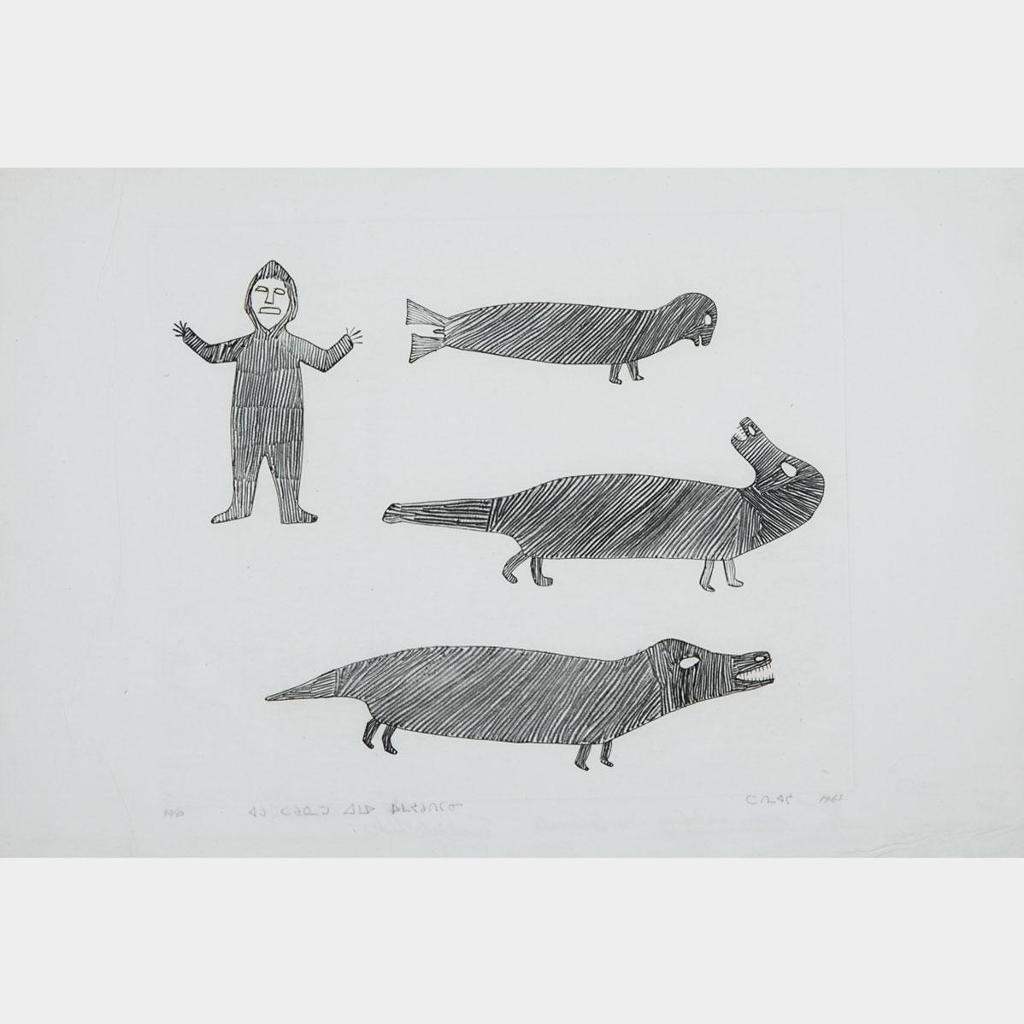 Tuckyashuk (1898-1972) - Man Watching Sea Animals