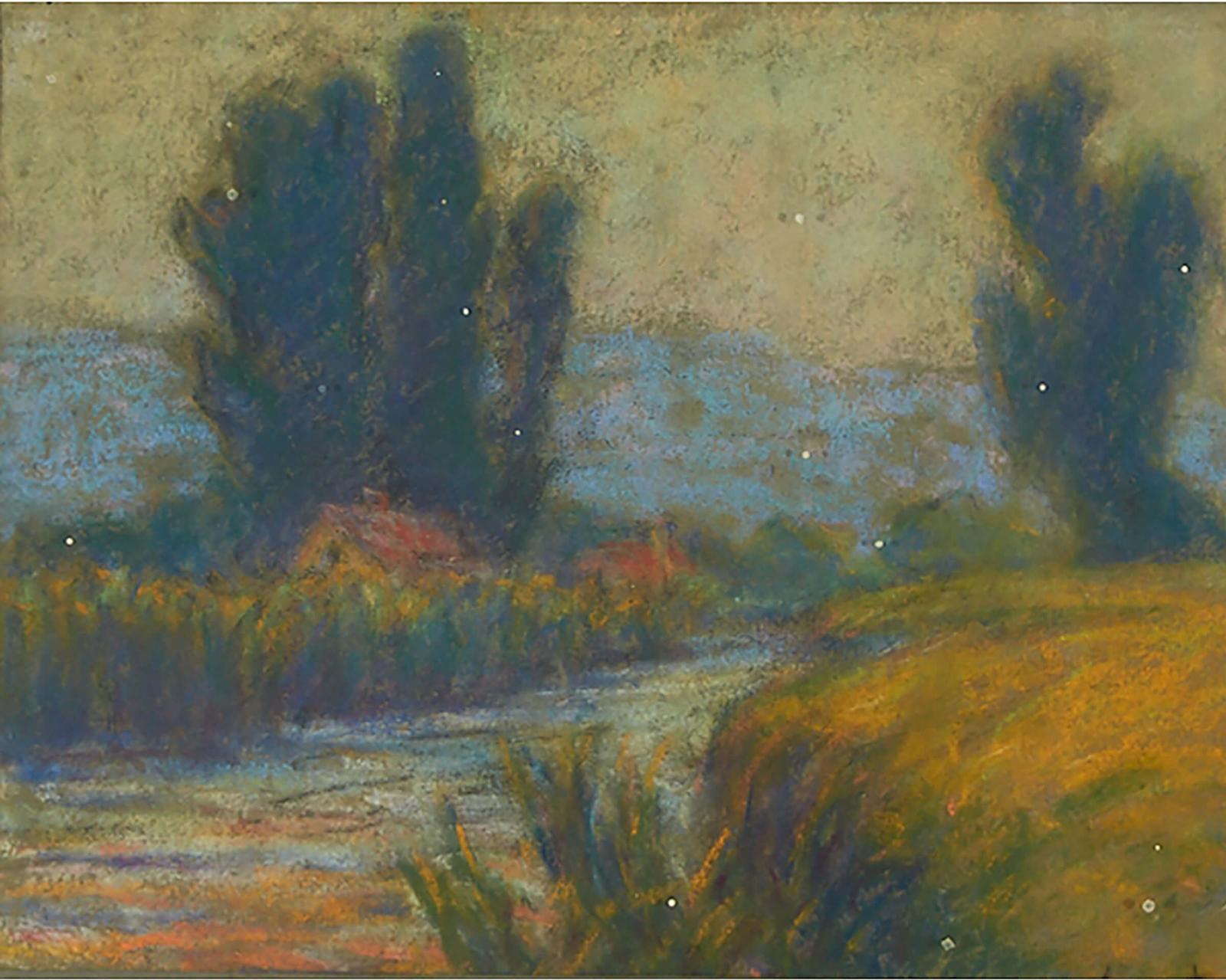Wynford Dewhurst (1864-1941) - Cow In An Orchard; Versailles, 1901; Fall Landscape With River