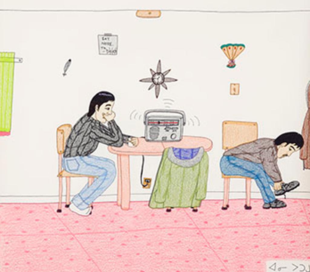 Annie Pootoogook (1969-2016) - Two Men
