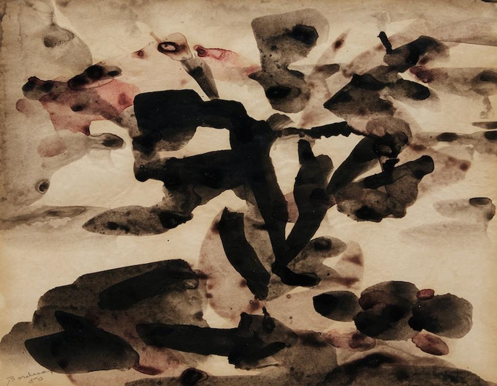 Paul-Émile Borduas (1905-1960) - Solitude du Clown, 1950