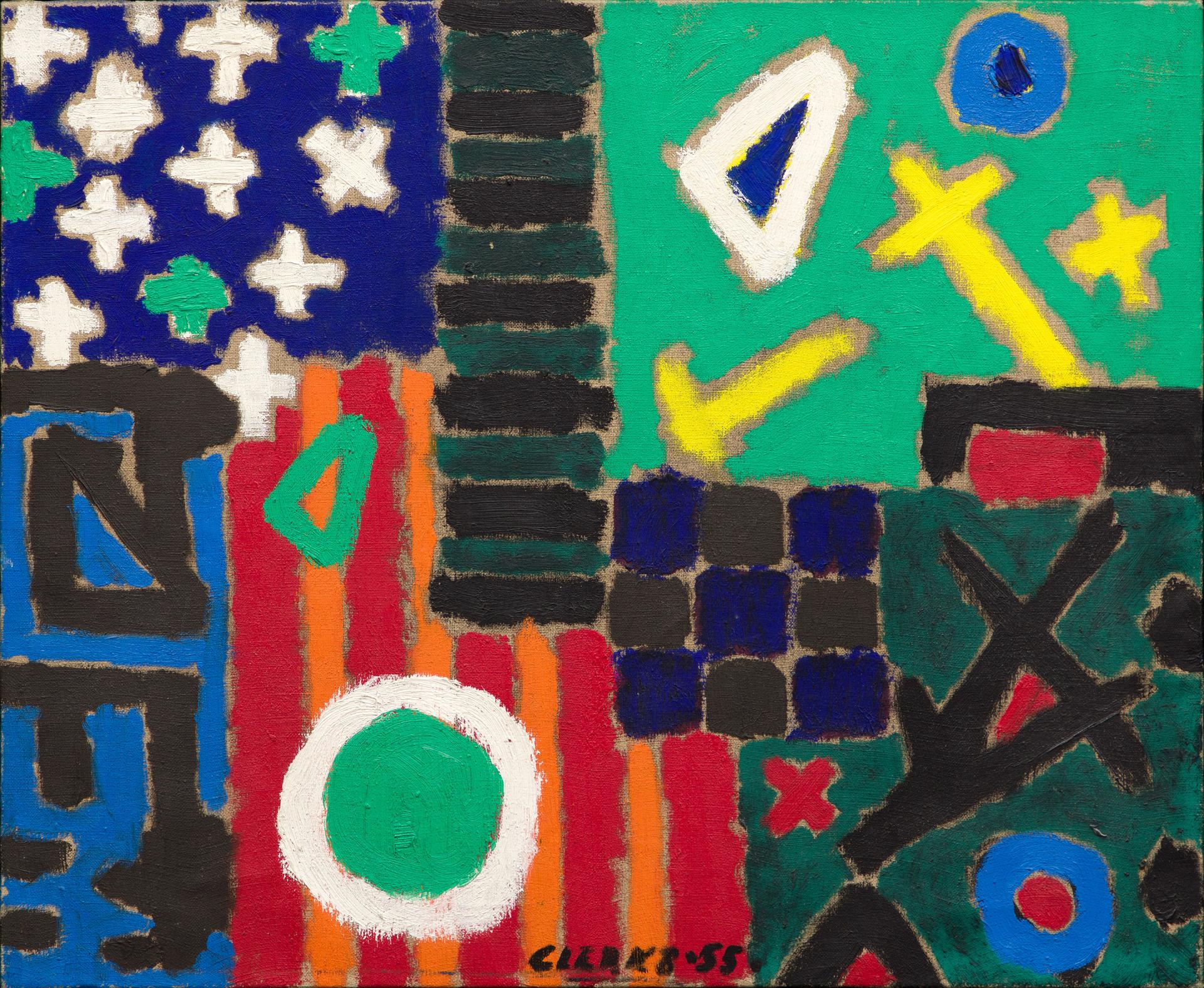 Pierre Jean Clerk (1928) - Multicolor Design, 1955