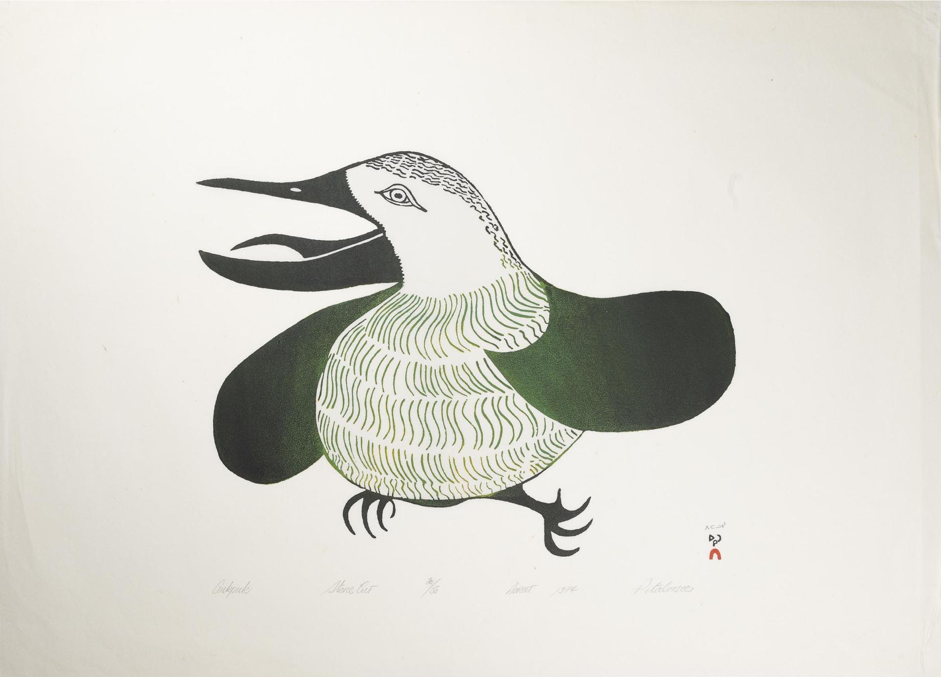 Pitseolak Ashoona (1904-1983) - AUKPUK, 1974
