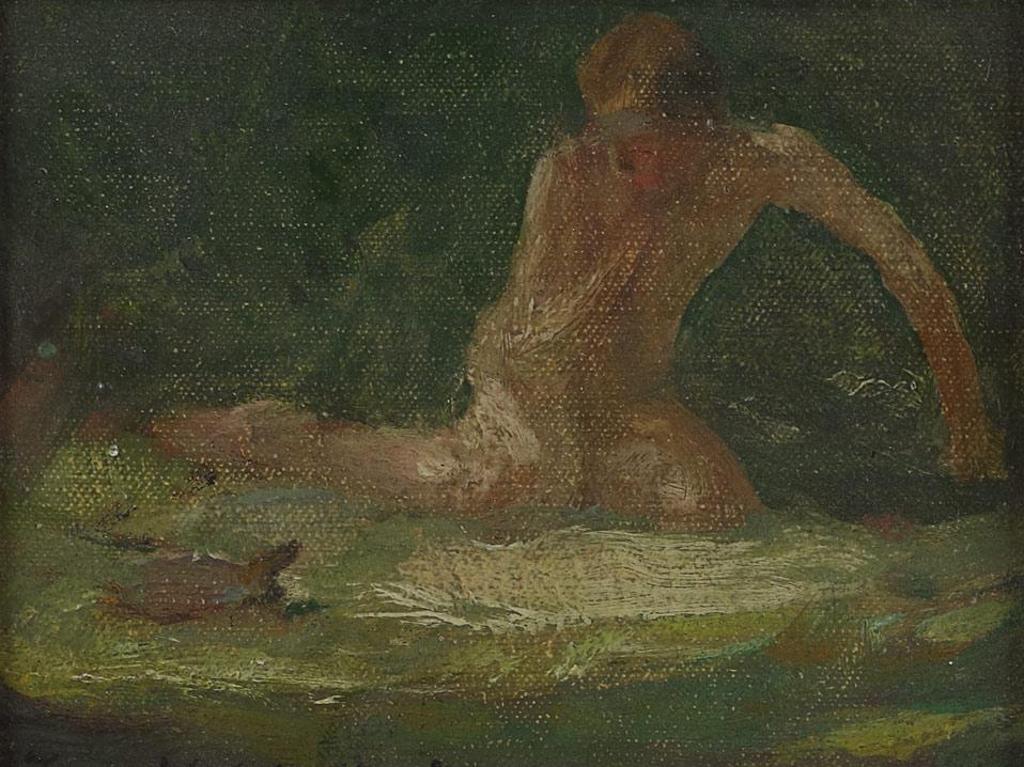 Frederick Sproston Challener (1869-1958) - Boy And Turtle