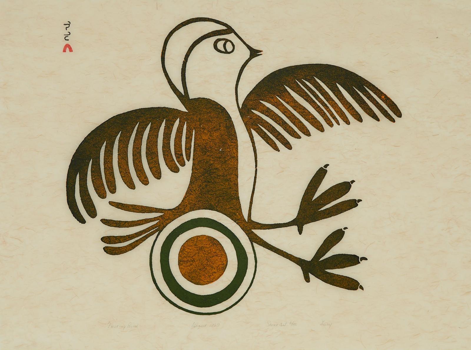 Lucy Qinnuayuak (1915-1982) - Nesting Bird