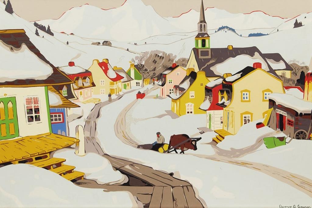Clarence Alphonse Gagnon (1881-1942) - Village in the Laurentians