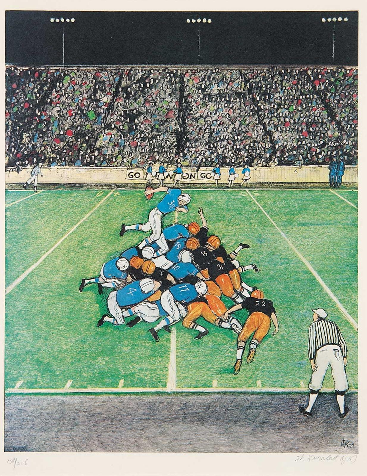 William Kurelek (1927-1977) - Football #138/225