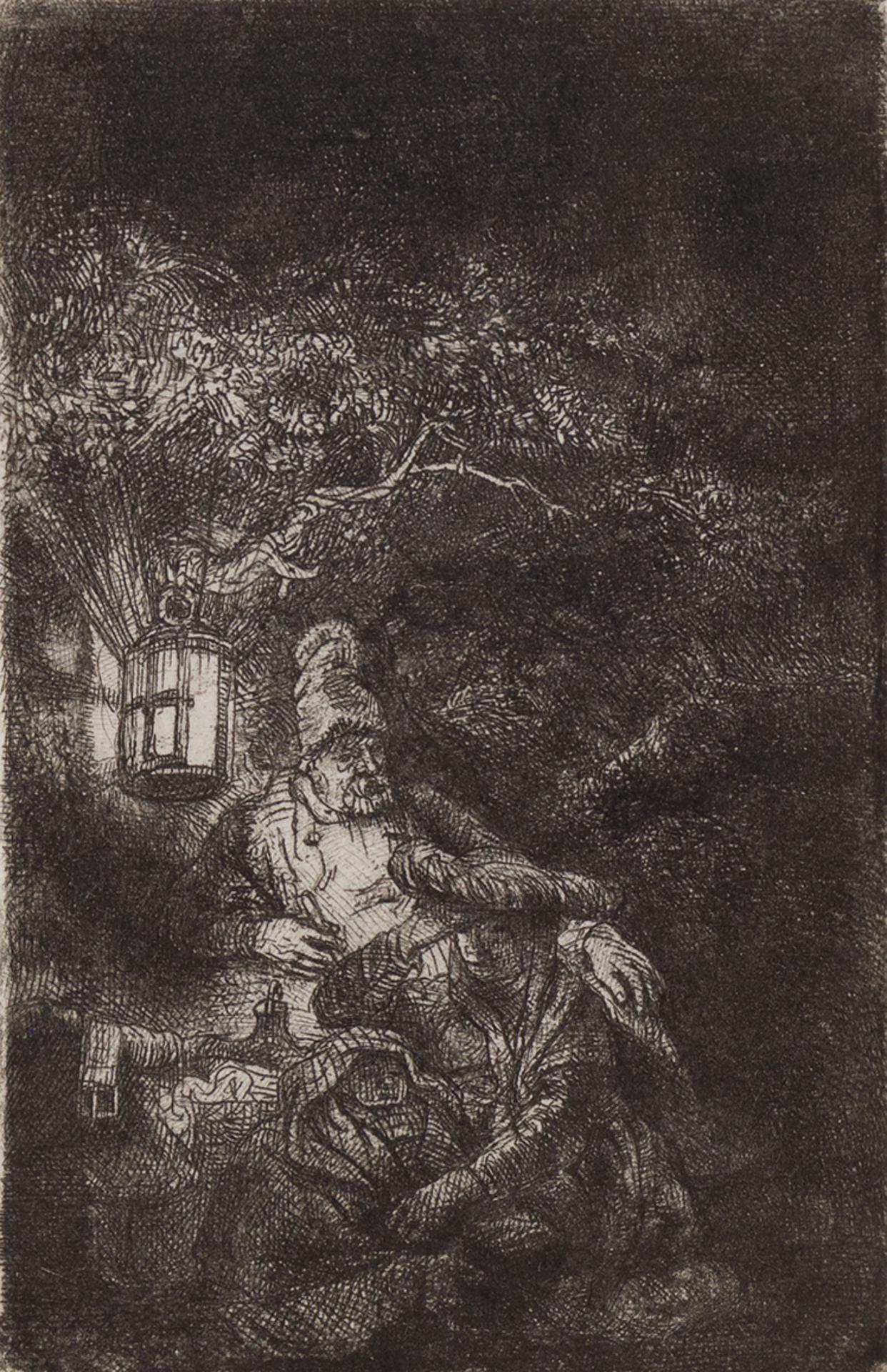 Rembrandt Harmenszoon van Rijn (1606-1669) - A Night Piece (B., Holl. 57; H. 208; BB 44-2)