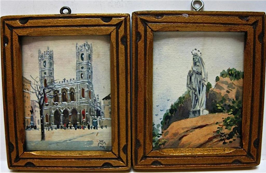 Willard Morse Mitchell (1879-1955) - Notre Dame Church, Montreal; Madonna Of Saguenay