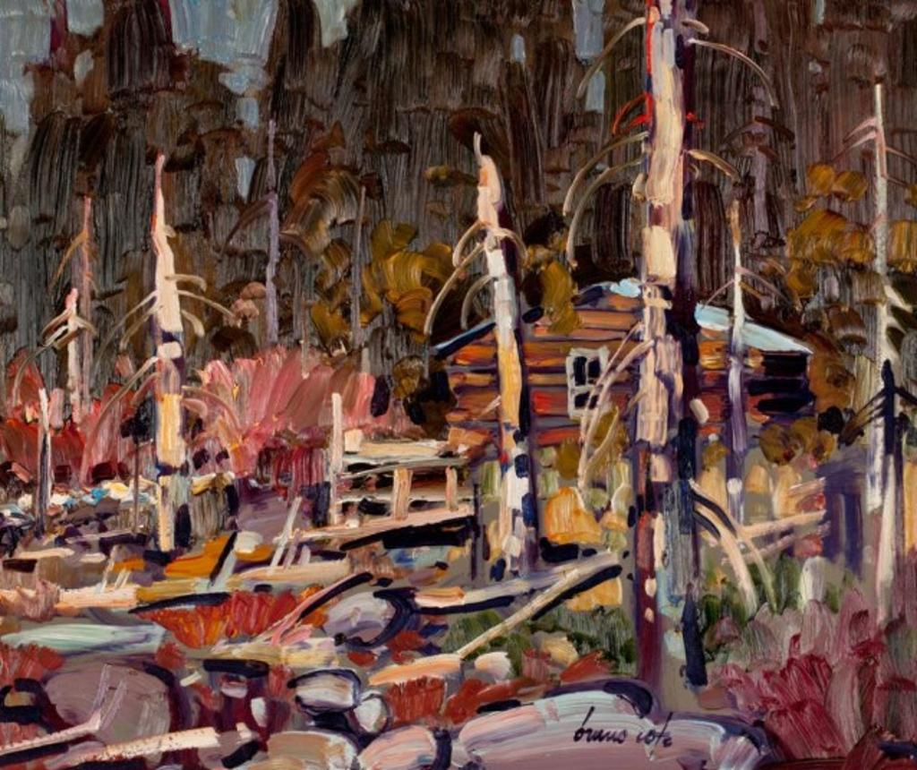 Bruno Cote (1940-2010) - Old Shack, Pentecote River