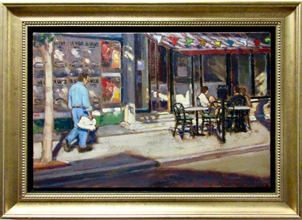 Richard Montpetit (1950) - Pieton Devant Le Mur D’Affiches