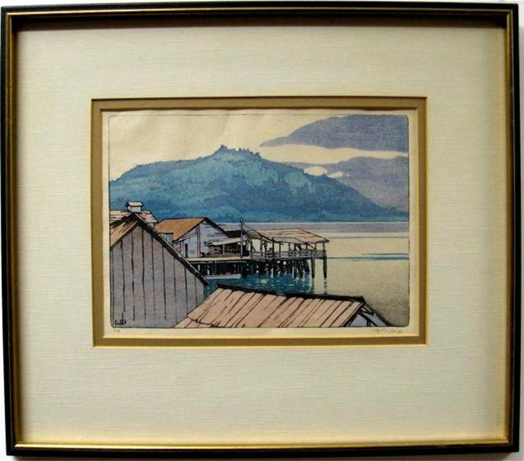 Walter Joseph (W.J.) Phillips (1884-1963) - The Waterfront, Alert Bay, B.C.