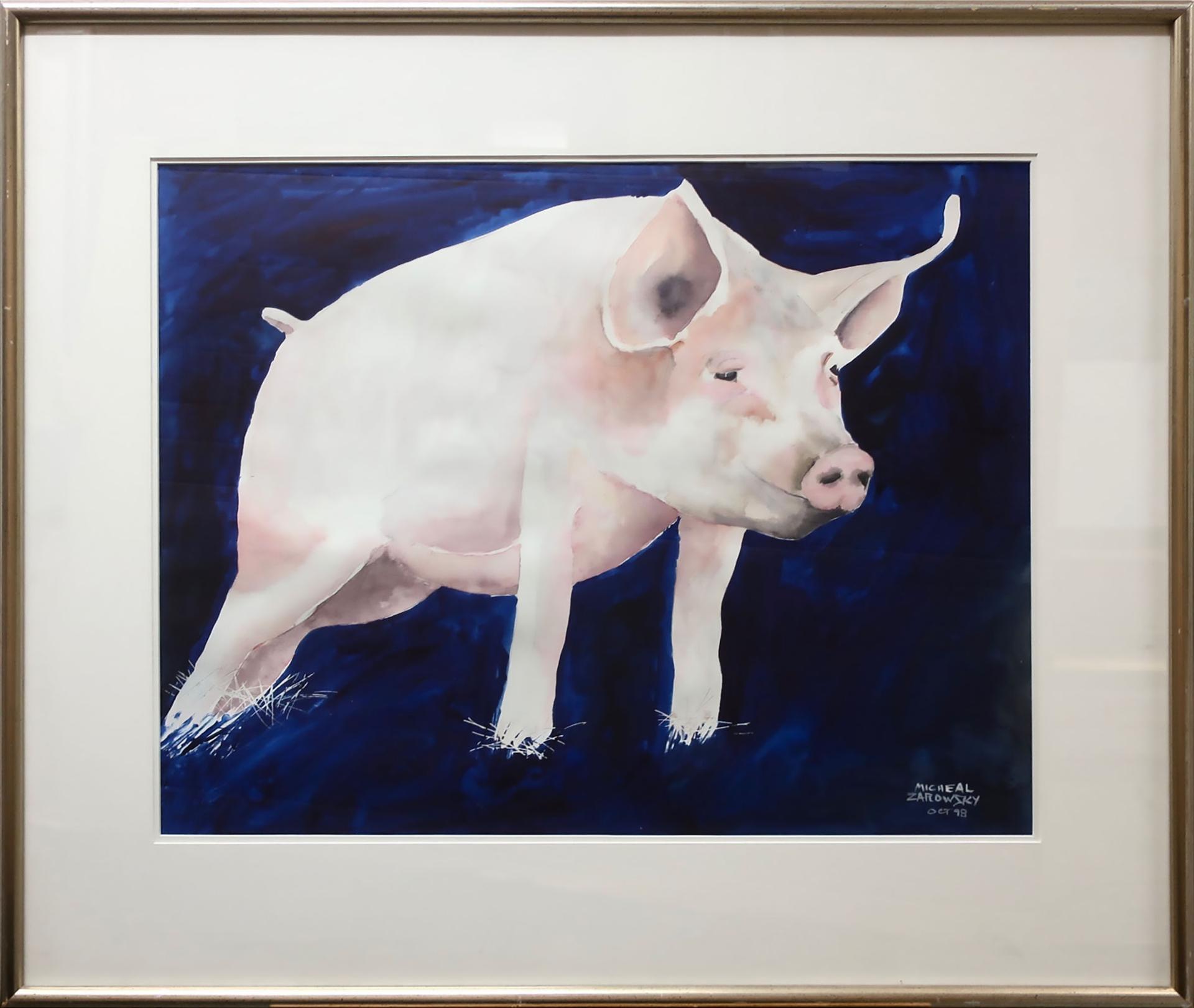 Michael Zarowsky (1946) - Blue Pig (Stretching)
