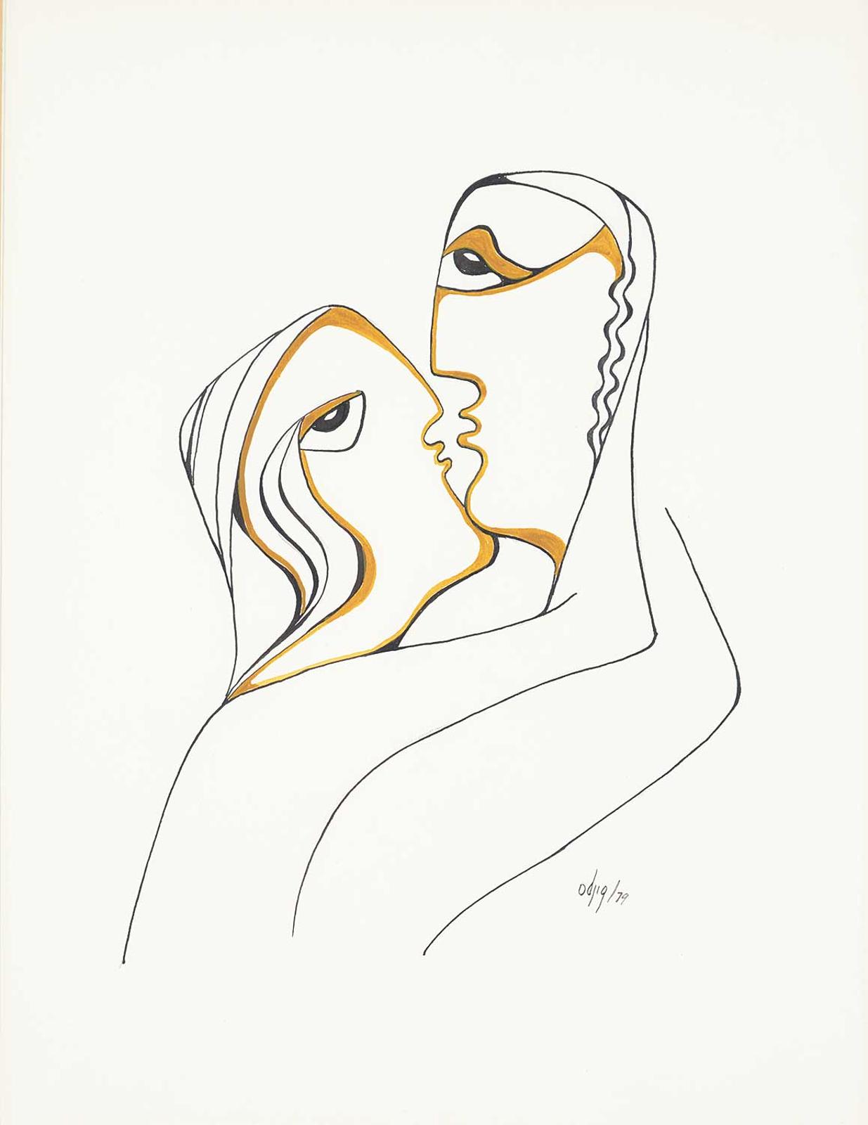 Daphne Odjig (1919-2016) - Passion of Love