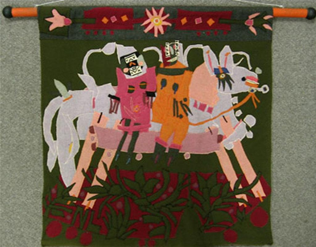 Norman Laliberte (1925-2021) - Figures On A Horse