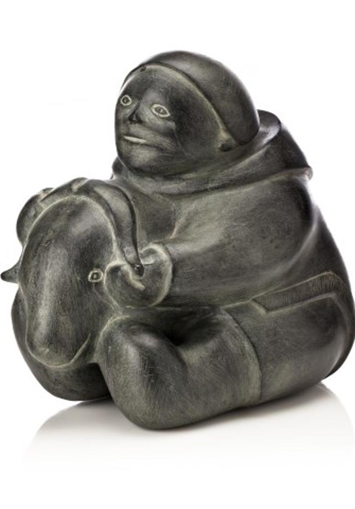 Mathew Aqigaaq (1940-2010) - Man and Musk-ox