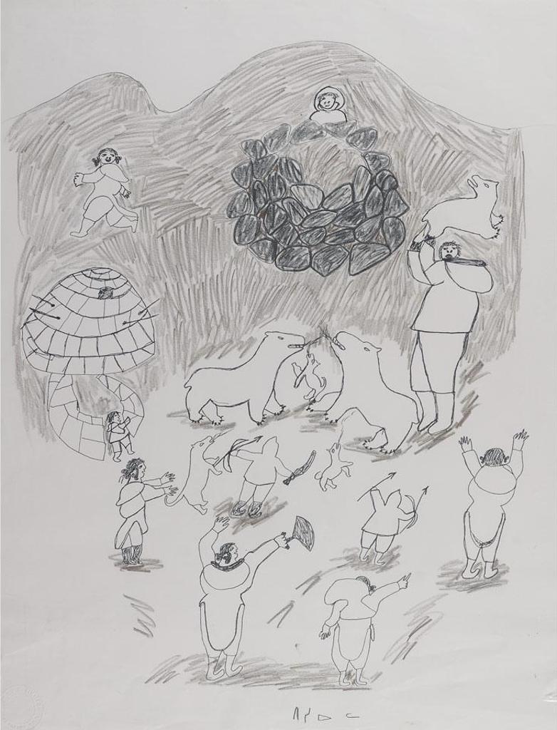 Pitseolak Ashoona (1904-1983) - Untitled
