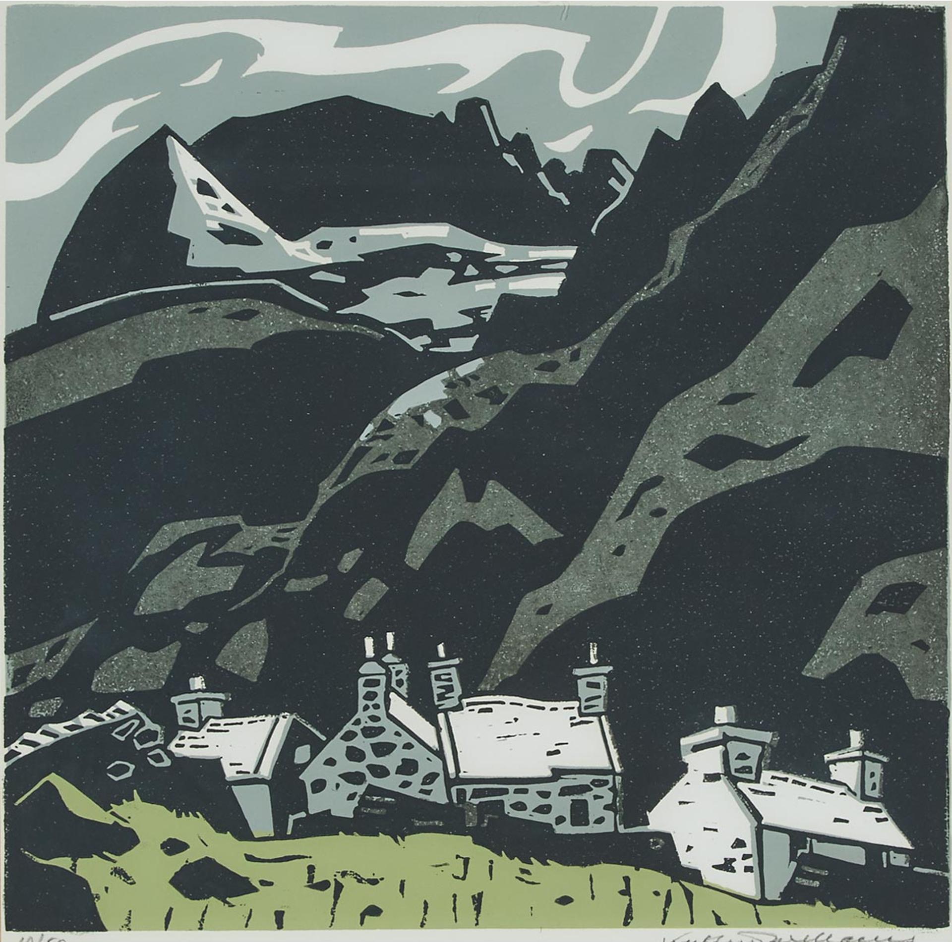 Sir Kyffin Williams - Cottages At Gwastadnant