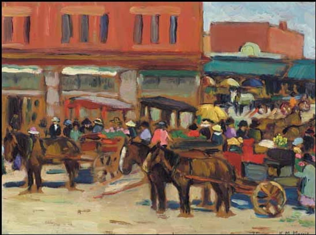 Kathleen Moir Morris (1893-1986) - Market Day, Ottawa