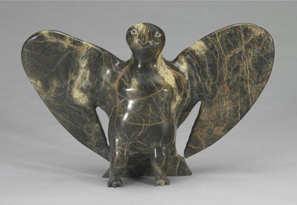 Qimiata Nungusuituq (1948) - Bird With Outstretched Wings