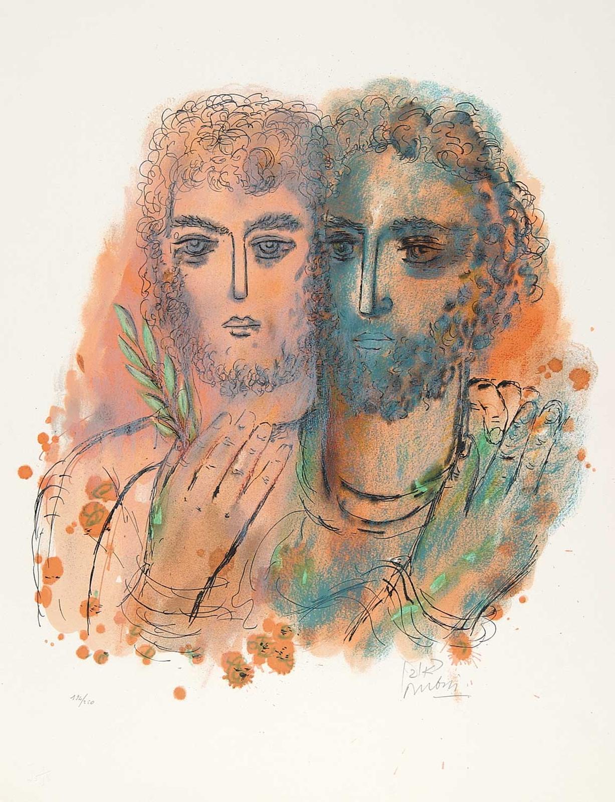 Reuven Rubin (1893-1974) - Then Ionathan and David made a Covenant... #194/250