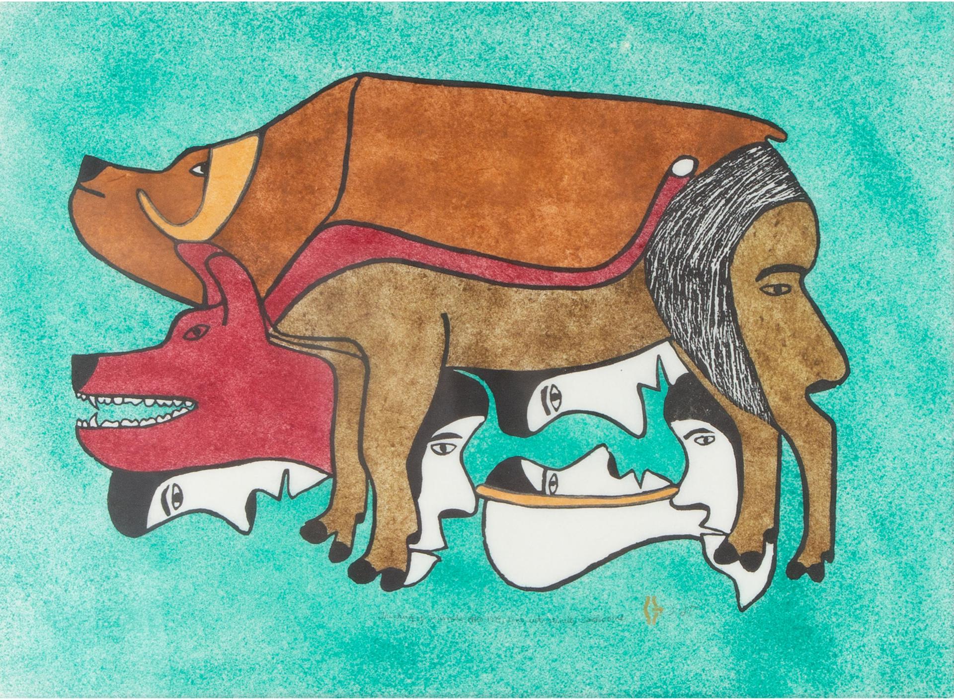 Simon Tookoome (1934-2010) - Thinking Of Animals