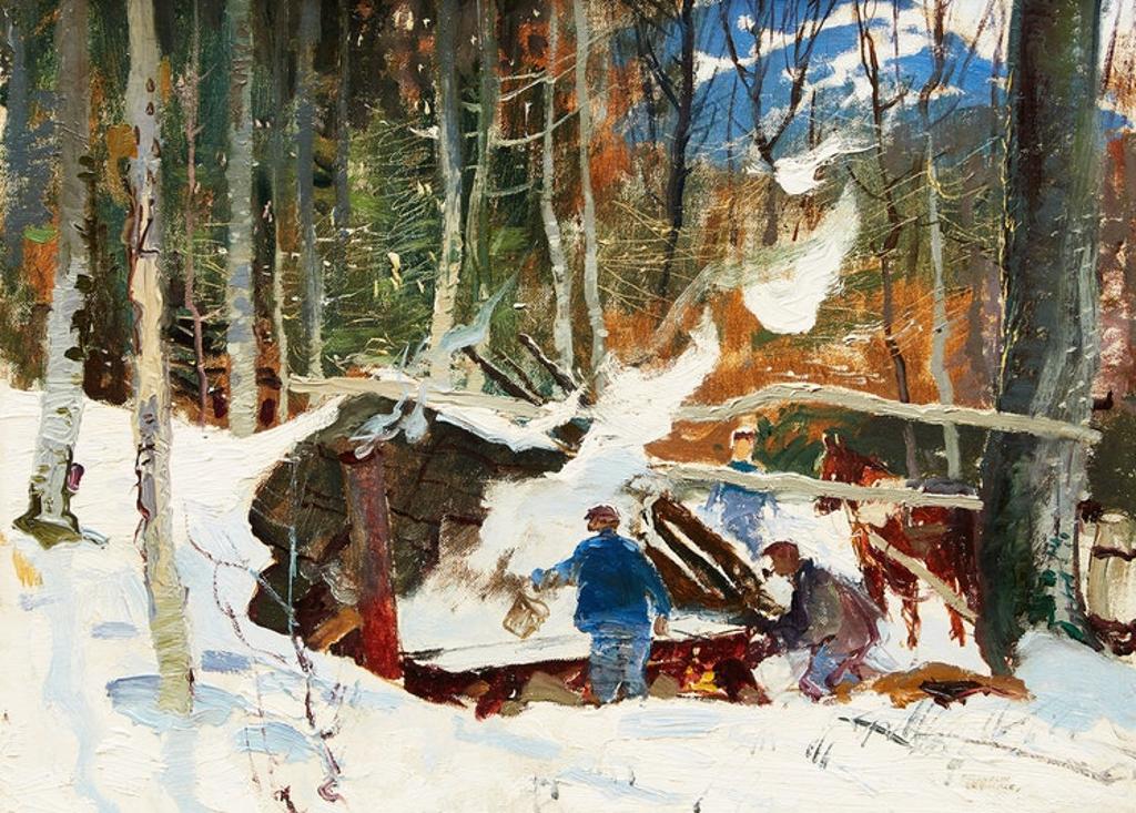 George Franklin Arbuckle (1909-2001) - Sugaring (Sugar Making, St. Sauveur, PQ)