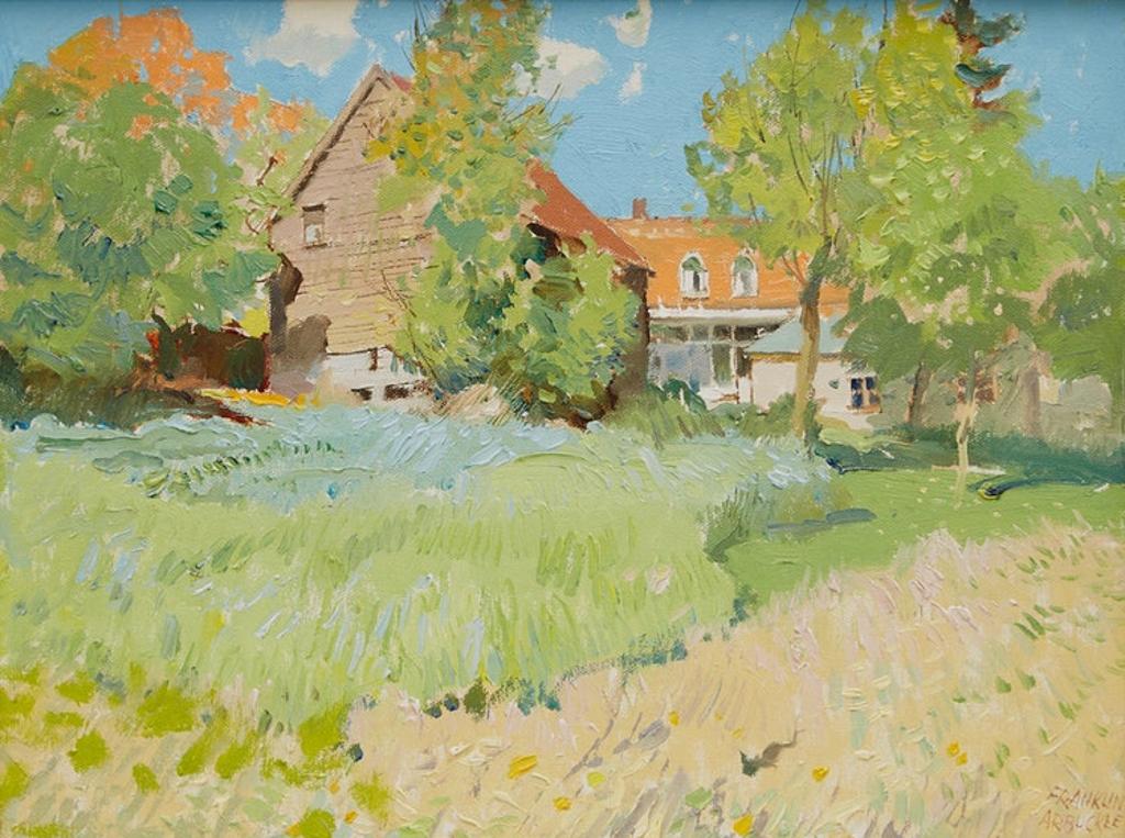 George Franklin Arbuckle (1909-2001) - Back Yard at Enterprise, Ontario