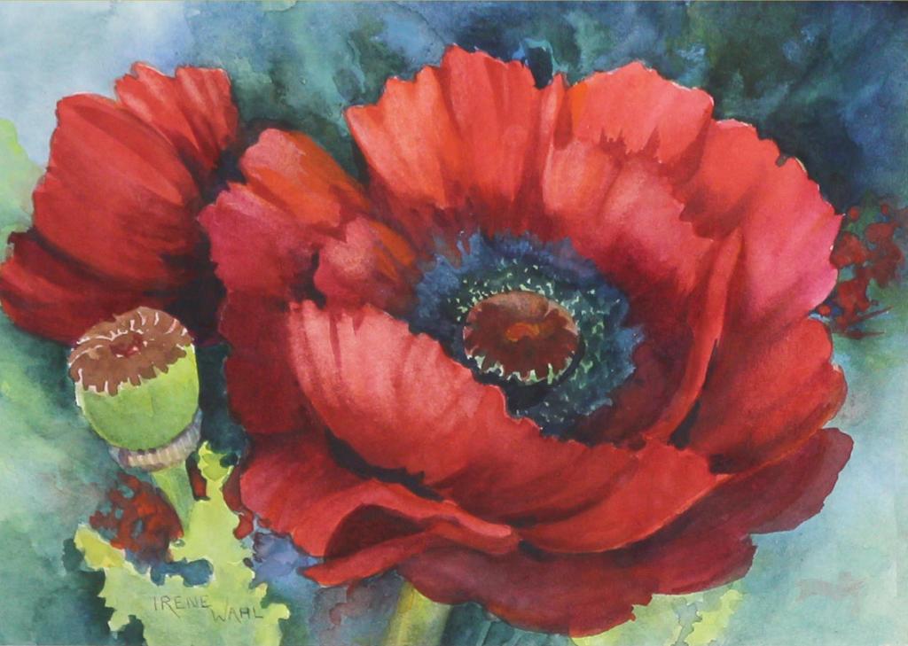 Irene Wahl (1927-2022) - Poppies