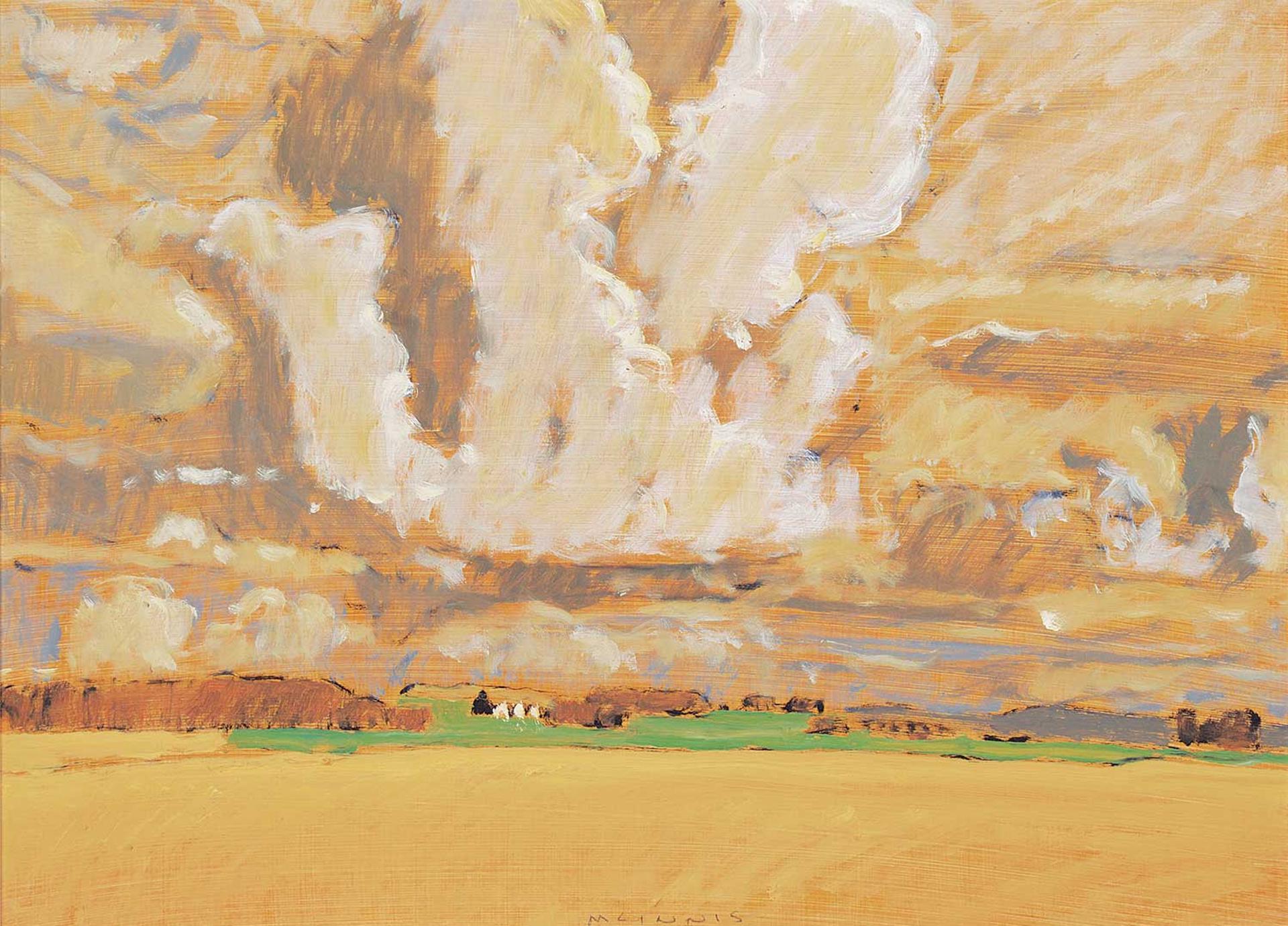 Robert Francis Michael McInnis (1942) - North of Provost, Uncut Wheat Field