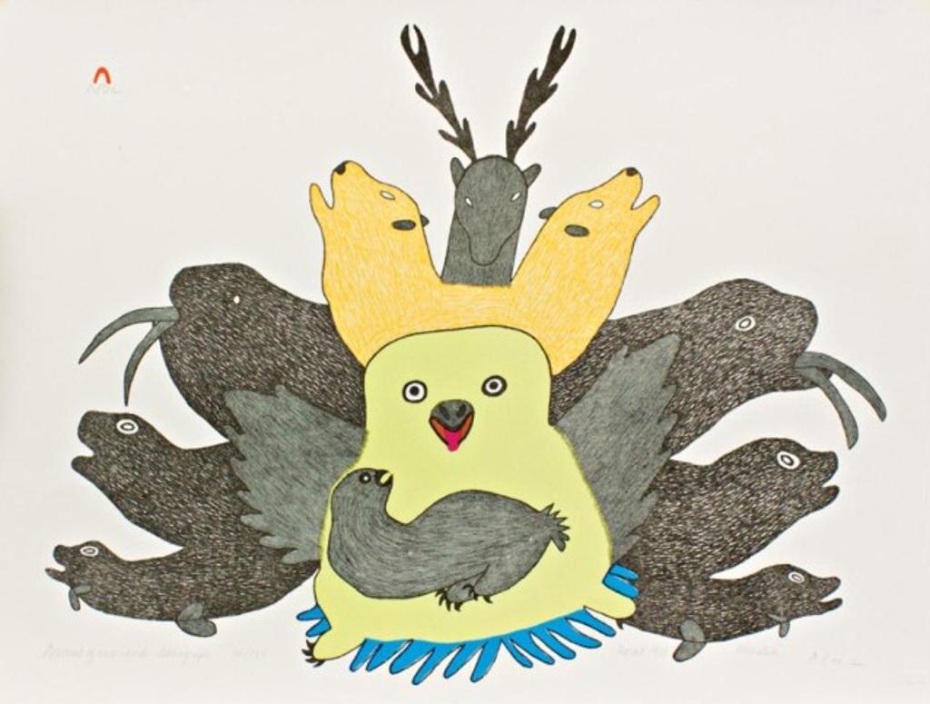 Pitseolak Ashoona (1904-1983) - Animals of Our Land