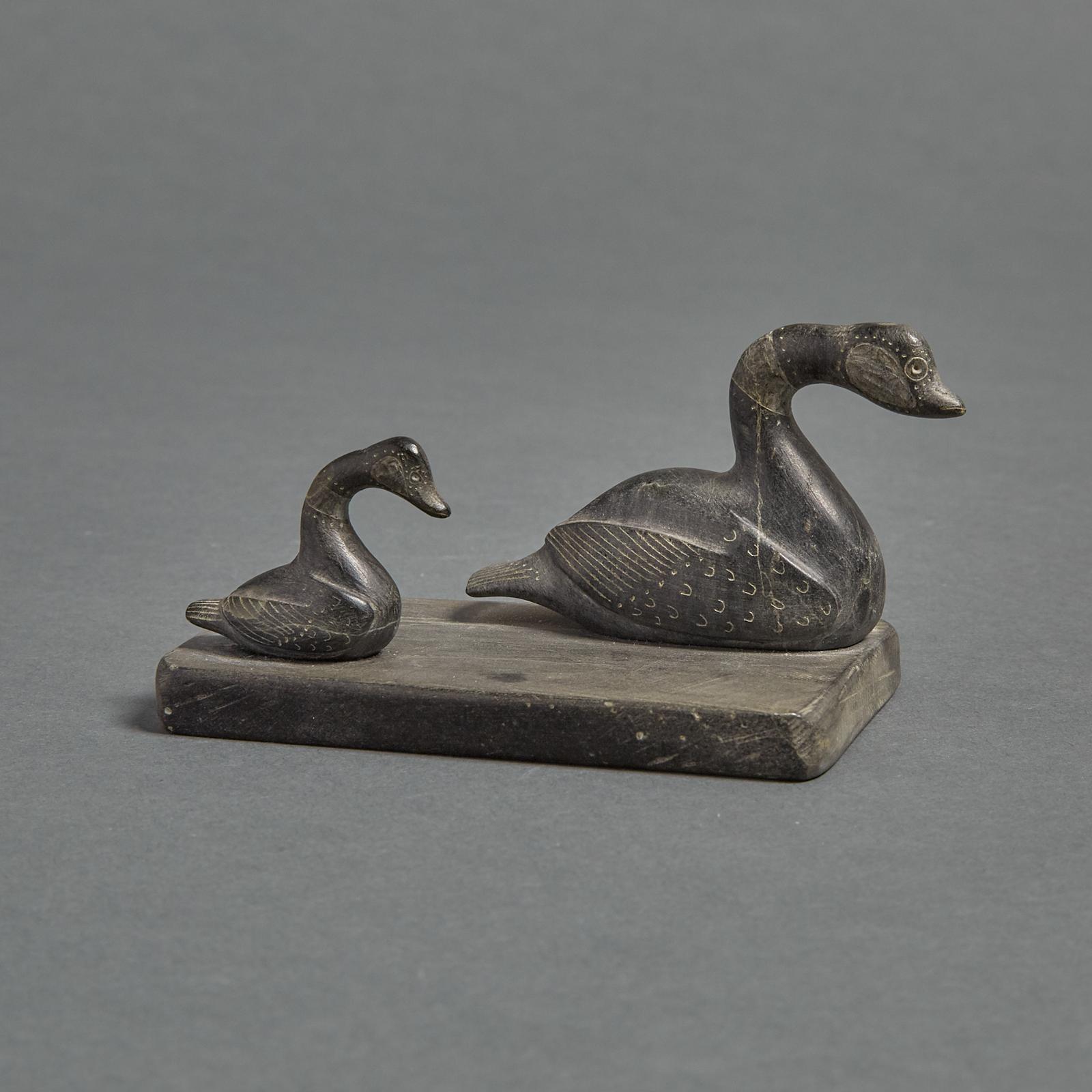Adamie Alariaq (1930-1990) - Swimming Geese