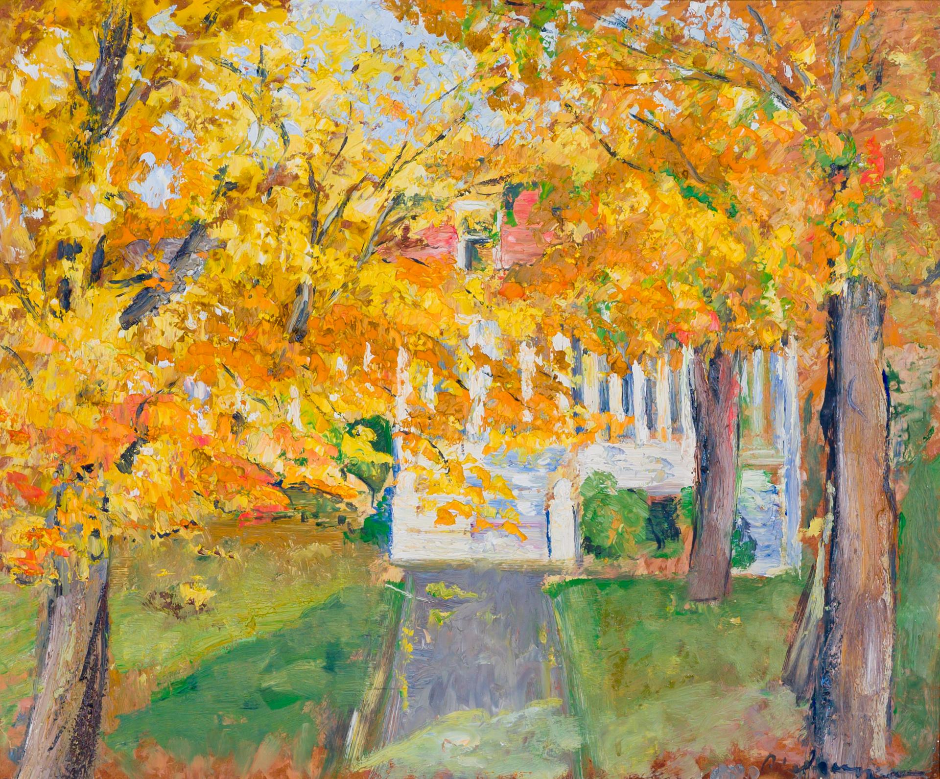 Rolland Lebrun - Maison à Warwick à l'automne, 1950