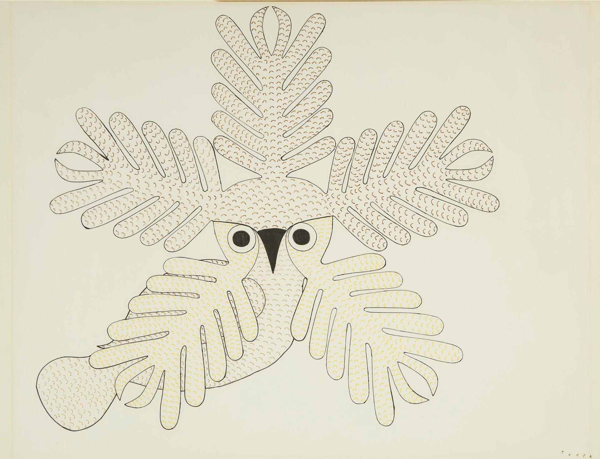 Kenojuak Ashevak (1927-2013) - Untitled (Owl)
