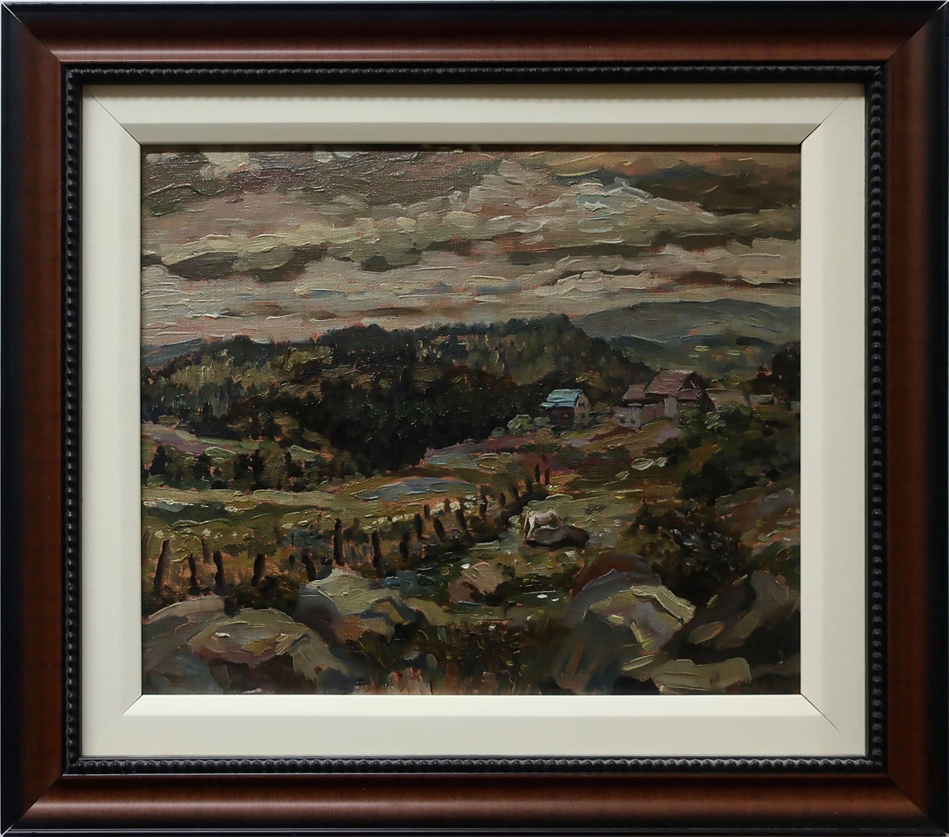 Patrick George Cowley-Brown (1918-2007) - Untitled (Evening Farmscape)
