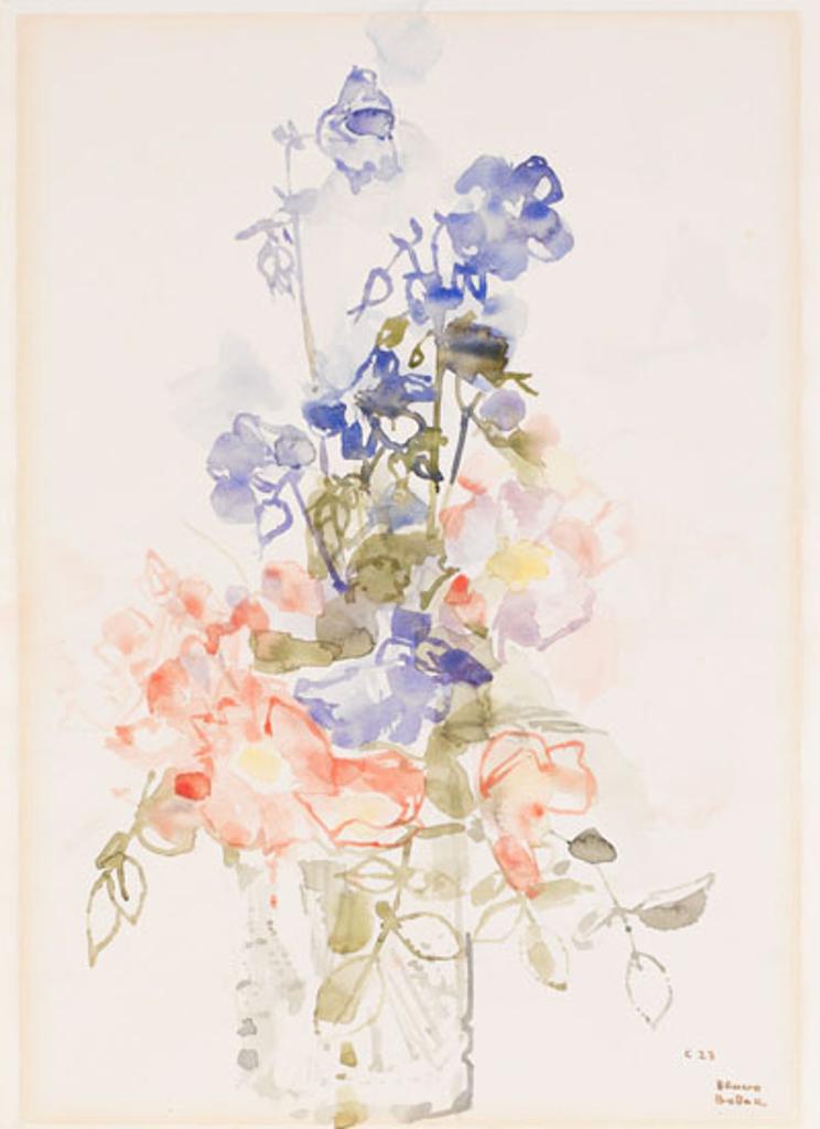Bruno Joseph Bobak (1923-2012) - Wild Rose and Mallow