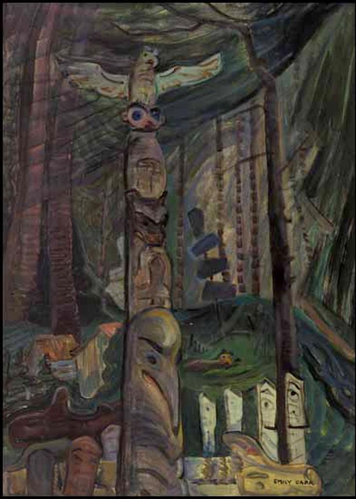 Emily Carr (1871-1945) - Alert Bay Burial Ground